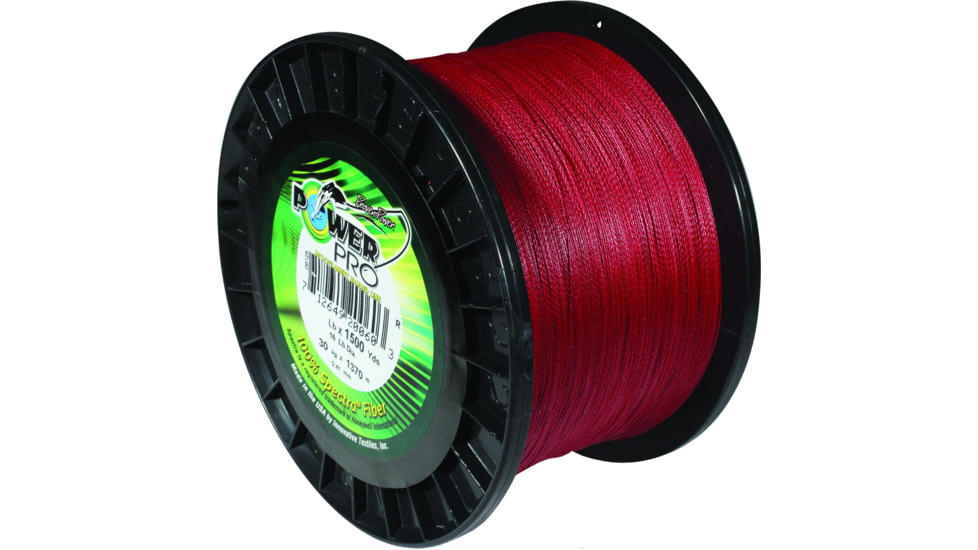 Power Pro Spectra Braided Fishing Line 15lb 1500yd Vermillion Red, 21100151500V