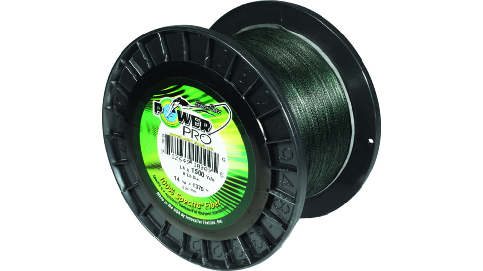 Power Pro Spectra Braided Fishing Line 250lb 1500yd Green, 21102501500E