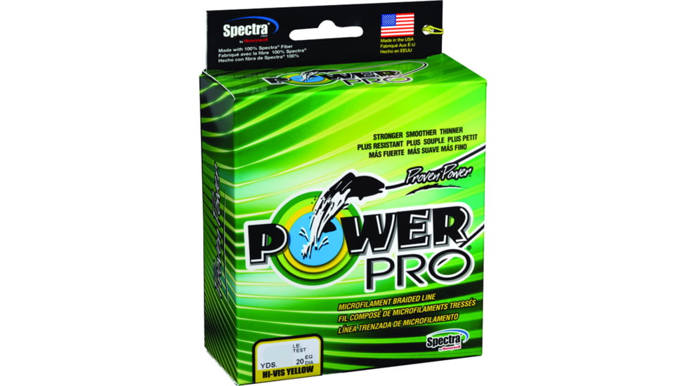 Power Pro Spectra Braided Fishing Line 5lb 150yd Hi-Vis Yellow, 21100050150Y