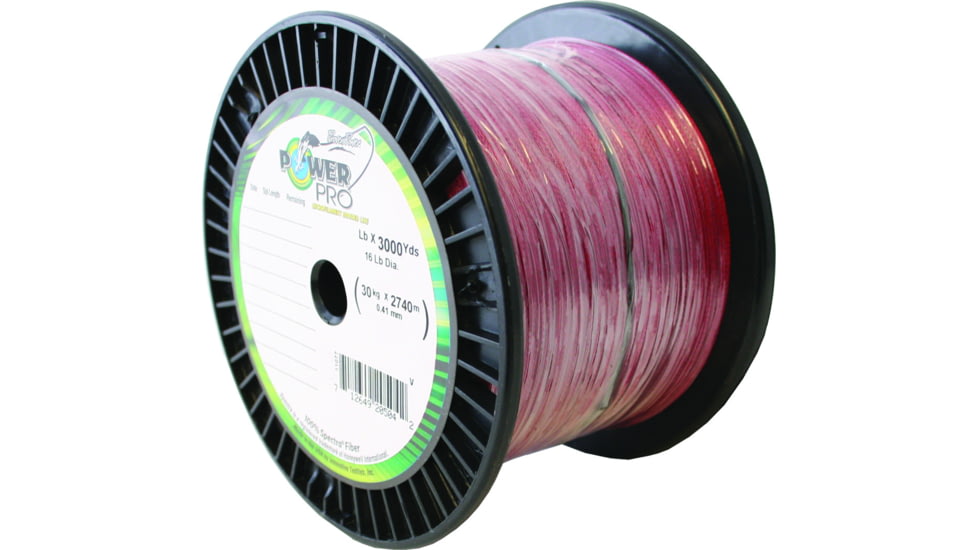 Power Pro Spectra Braided Fishing Line 65lb 3000yd Vermillion Red, 21100653000V