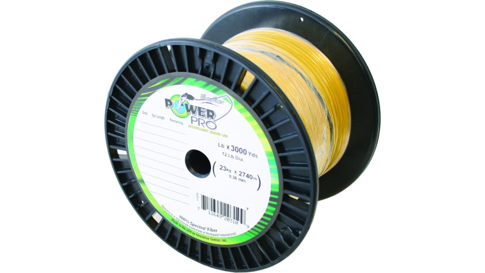 Power Pro Spectra Braided Fishing Line 80lb 3000yd Hi-Vis Yellow, 21100803000Y