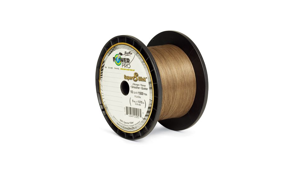 Power Pro Super 8 Slick 150 yds. Timber Brown - 65 lb. Test, Brown 067210