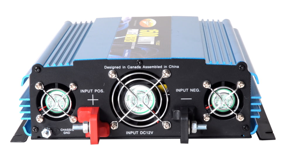 Powerbright 12-Volt Modified Sine Wave Inverter, Black/Blue, 1,500 Watts, PW1500-12