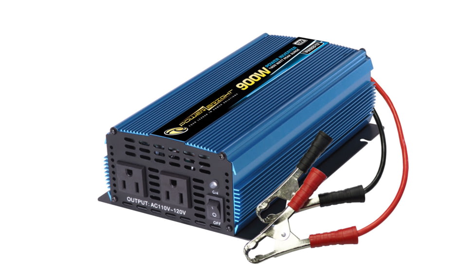 Powerbright 12-Volt Modified Sine Wave Inverter, Black/Blue, 900 Watts, PW900-12