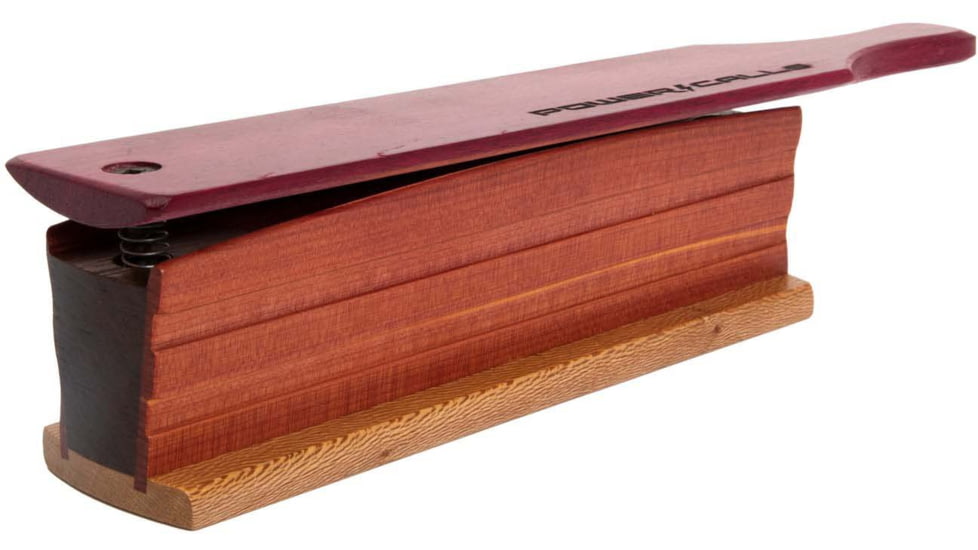 Higdon Outdoors Power Calls Force Multi-Wood Box Call w/Laser-Engraved Lid, Double Sided, Sycamore Base, 24266