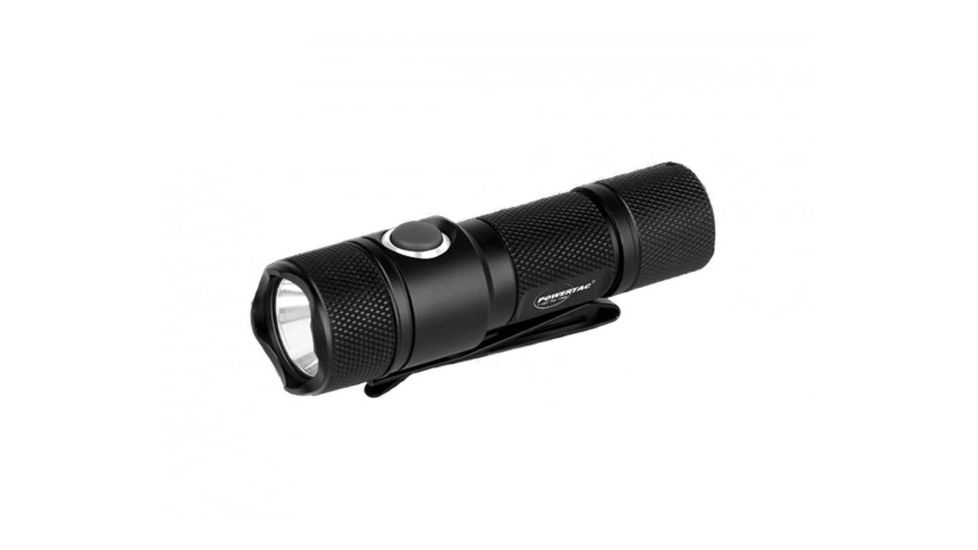 Powertac E5 Gen 4 Flashlight, 980 Lumens, with CREE XM-L2 U2 LED, Black POWERTAC-E5-G4