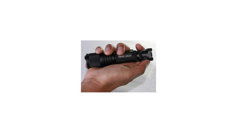PowerTac Warrior Rechargeable LED Flashlight 650 Lumens, Black