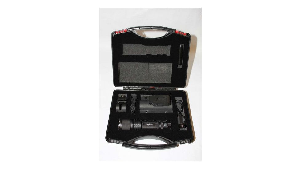PowerTac Warrior Weapon Package LED Flashlight 650 Lumens, Black