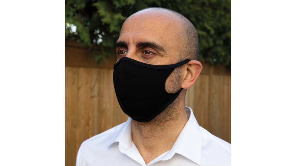 PowerTraveller Defender Pro Reusable Face Mask w/ Composite Filter, Black, One Size, PPE-BDP050