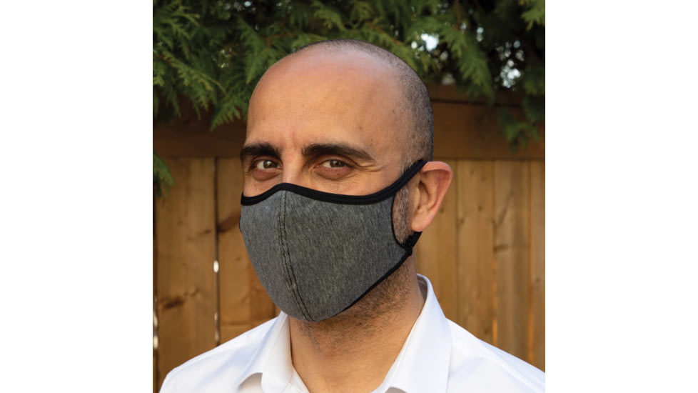 PowerTraveller Defender Pro Reusable Face Mask w/ Composite Filter, Gray, One Size, PPE-GDP050