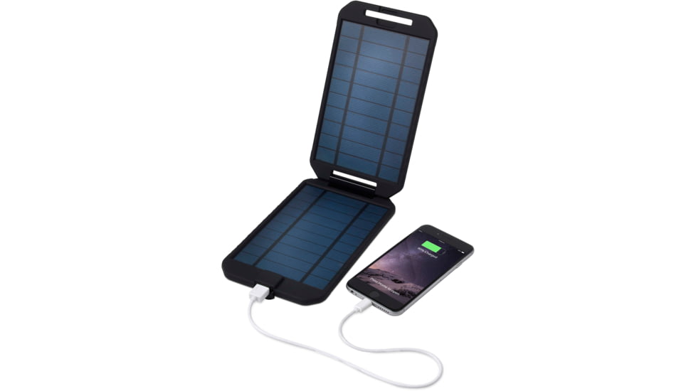 PowerTraveller Extreme Solar Charger, Black/Orange Striping, 7.91 x 4.48 x .62 in, PTL-EXTSL001