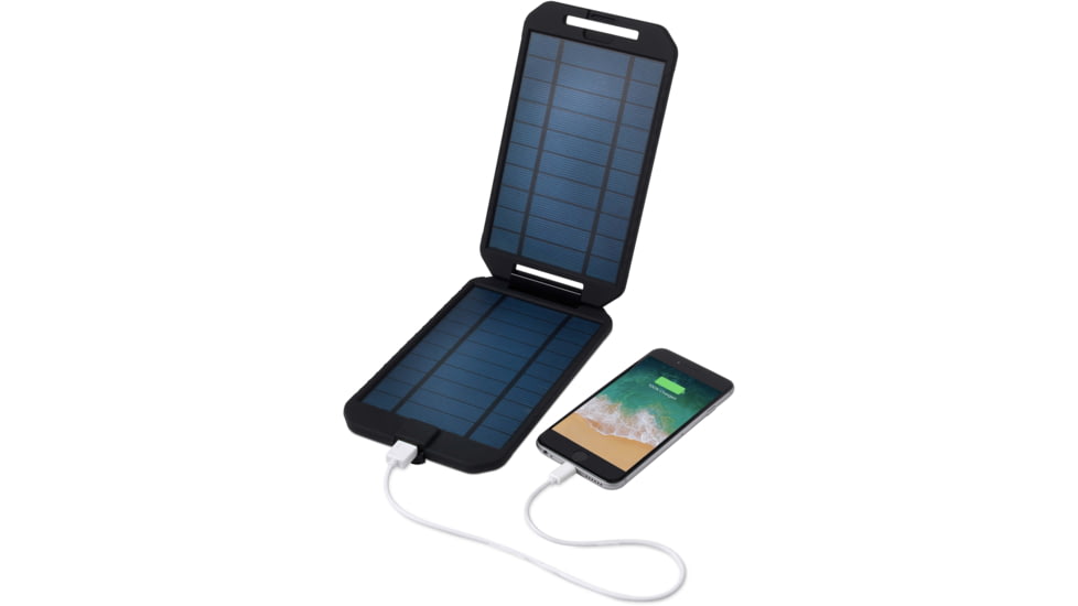 PowerTraveller Extreme Solar Charger, Black/Orange Striping, 7.91 x 4.48 x .62 in, PTL-EXTSL001
