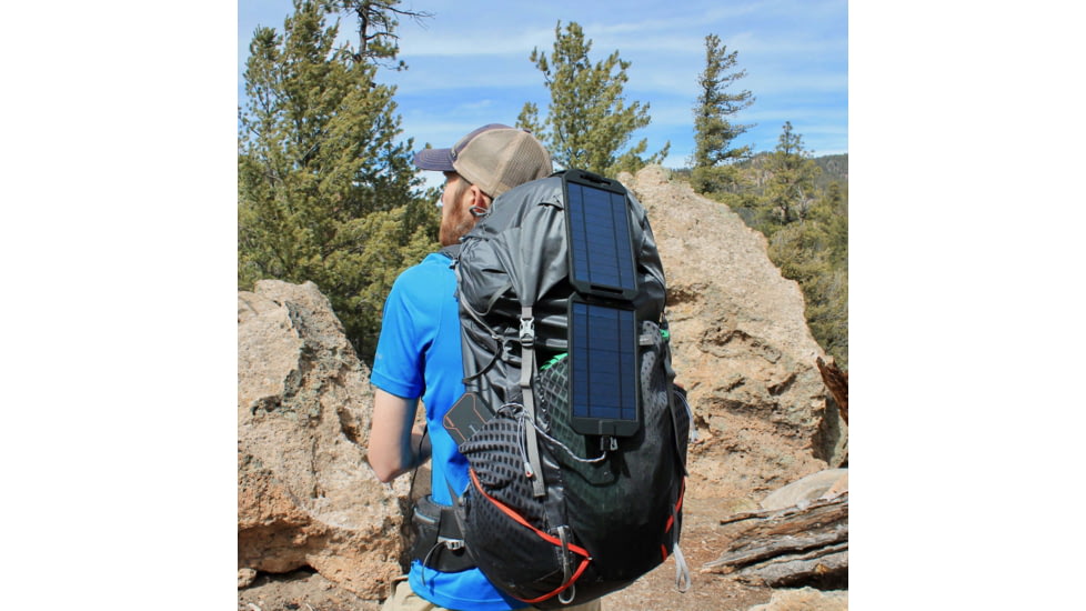 PowerTraveller Extreme Solar Charger, Black/Orange Striping, 7.91 x 4.48 x .62 in, PTL-EXTSL001