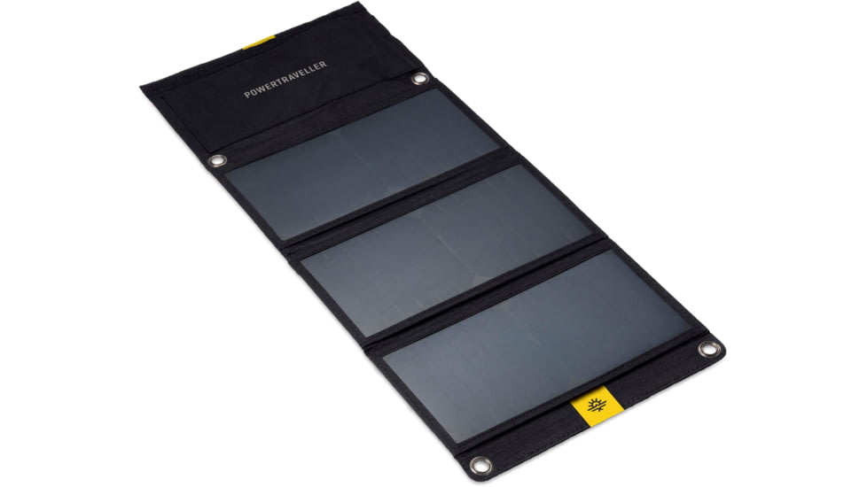 PowerTraveller Falcon 21 Foldable, Multi-Voltage Solar Panel, Black, PTL-FLS021