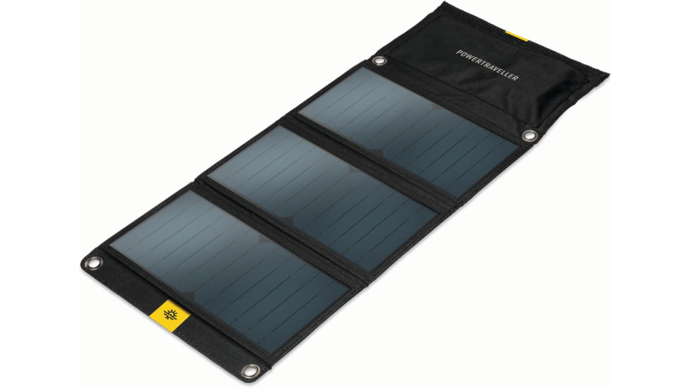PowerTraveller Falcon 21 Foldable, Multi-Voltage Solar Panel, Black, PTL-FLS021