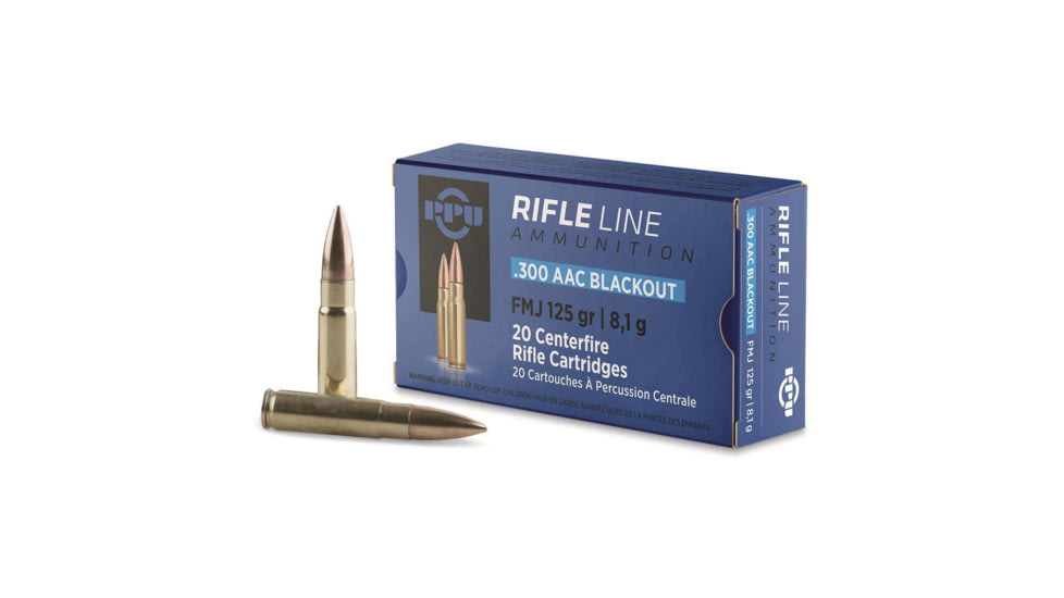 Ppu Ammo .300 Aac Blackout 125gr. Fmj 20-pack