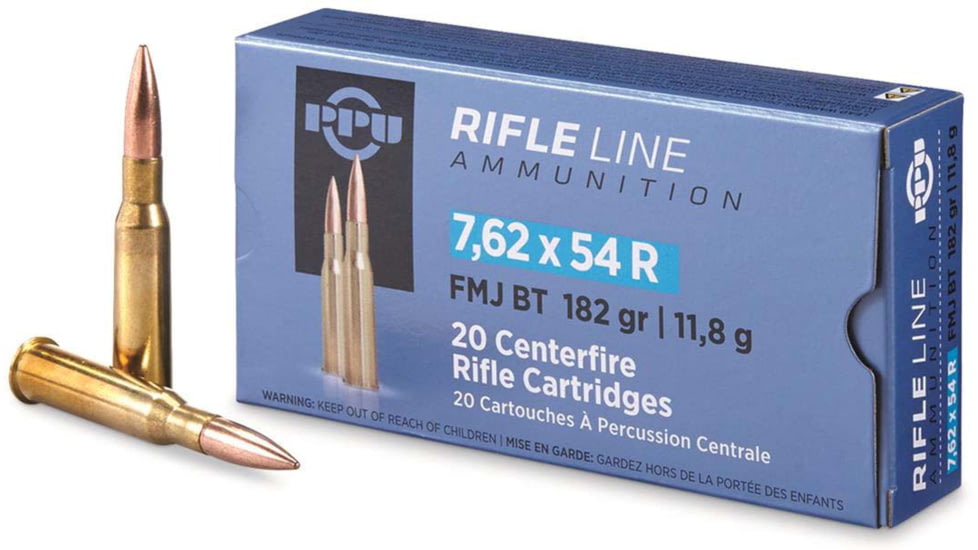 Ppu Ammo 7.65x54r 182gr. Fmj 20-pack