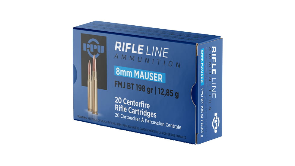 Ppu Ammo 8x57mm Mauser 198gr. Fmj 20-pack