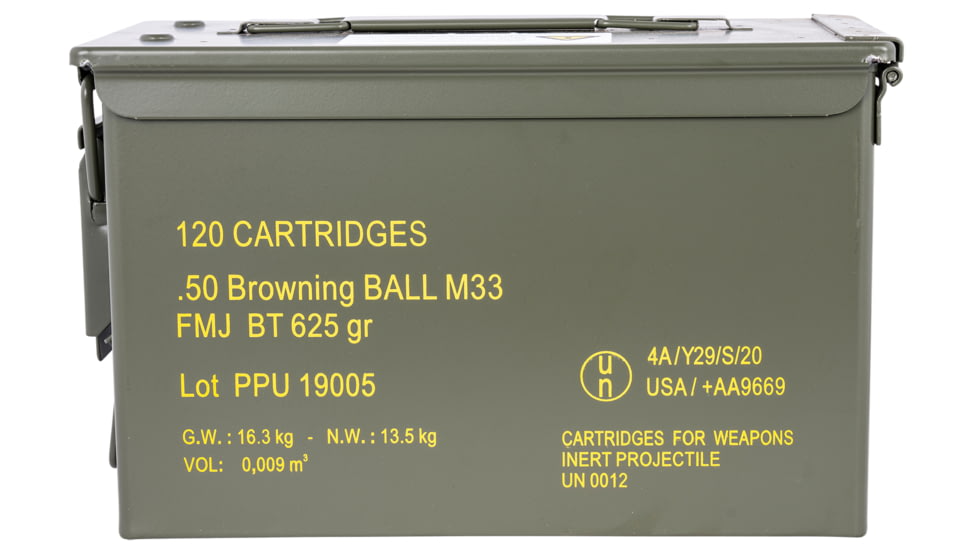 PPU PPRM50M Rangemaster 50 BMG 625 Gr Full Metal Jacket FMJ 120 Bx