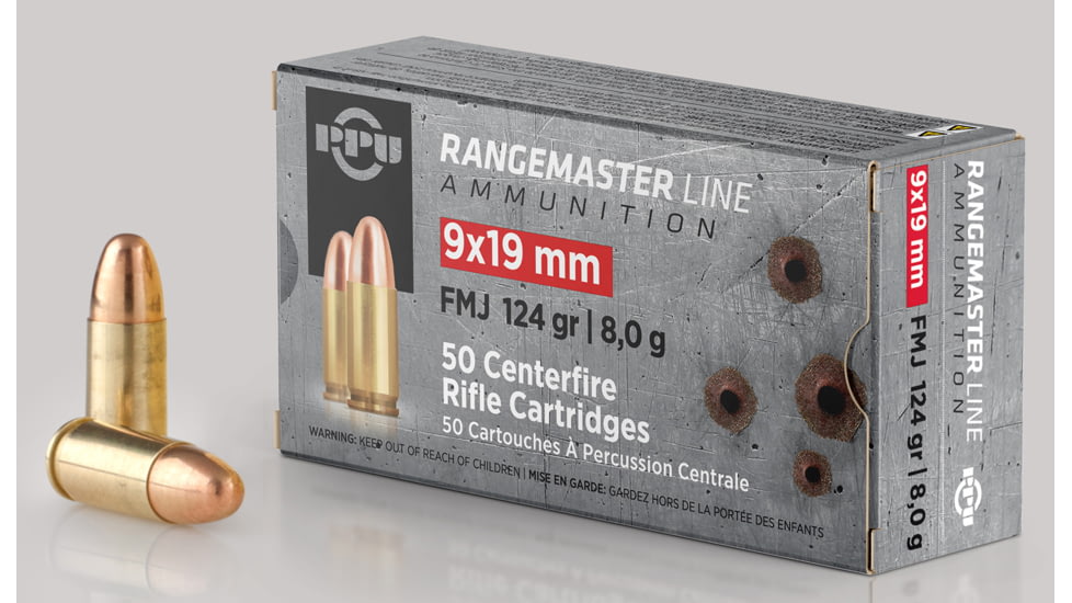 PPU PPRM9 9X19 124 FMJ RNGMSTR 50/20