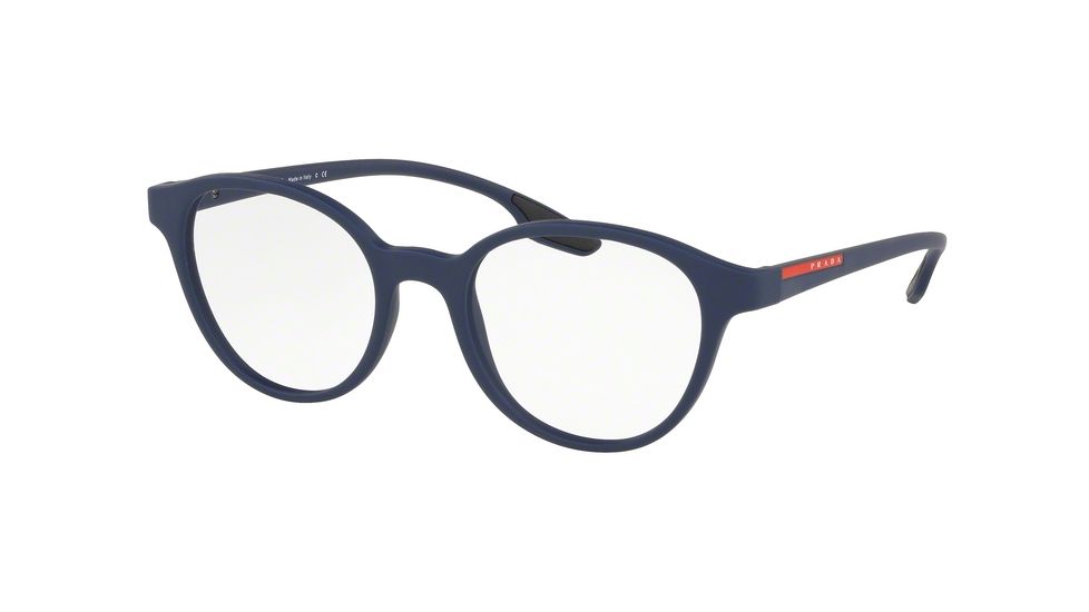 Prada ACTIVE PS01MV Eyeglass Frames TFY1O1-50 - Blue Rubber