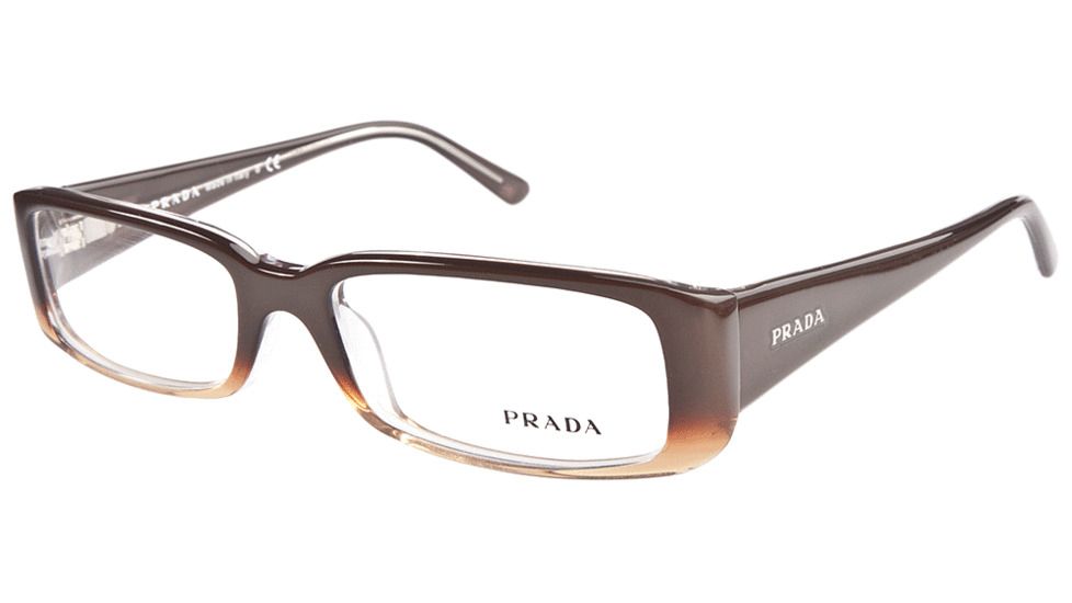 Prada PR22MV Bifocal Eyeglasses - Brown Gradient Demo Lens Frame / 51 mm Prescription Lenses, ZXB1O1-5116