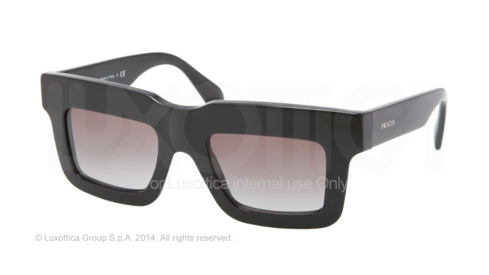 Prada CAST PR11QS Bifocal Prescription Sunglasses PR11QS-1AB0A7-48 - Lens Diameter 48 mm, Frame Color Black