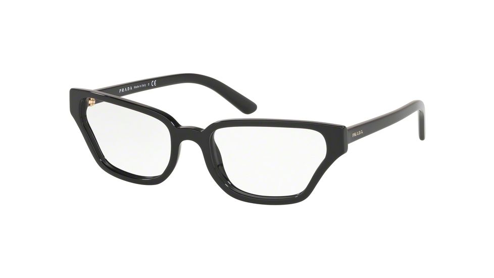 Prada CATWALK PR04XVF Progressive Prescription Eyeglasses, 54mm, Black, PR04XVF-1AB1O1-54-PRO