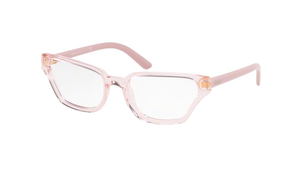 Prada CATWALK PR04XV Eyeglass Frames 5381O1-54 - Transparent Pink