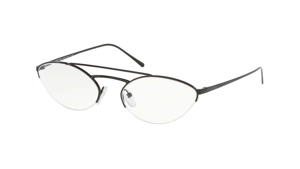 Prada CATWALK PR62VV Progressive Prescription Eyeglasses, 57mm, Black, PR62VV-1AB1O1-57-PRO