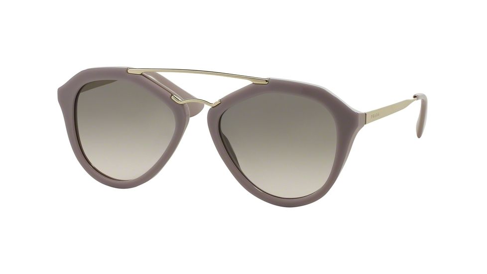 Prada CINEMA' PR12QS Single Vision Prescription Sunglasses PR12QS-TKP4K0-54 - Lens Diameter 54 mm, Frame Color Opal Pink/Matte Pink