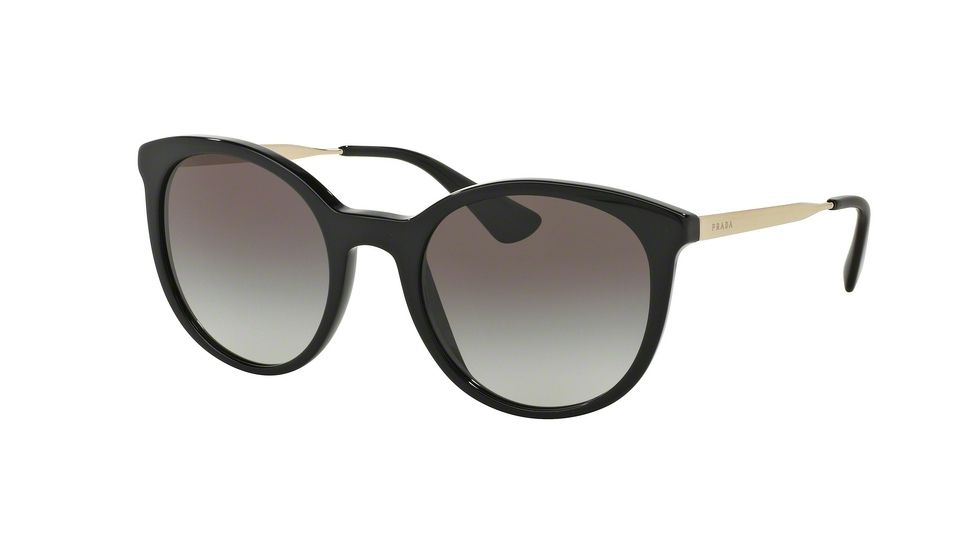 Prada CINEMA PR17SS Progressive Prescription Sunglasses PR17SS-1AB0A7-53 - Lens Diameter 53 mm, Frame Color Black