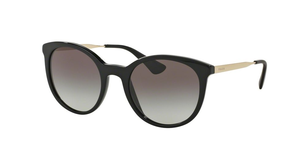 Prada CINEMA PR17SSF Bifocal Prescription Sunglasses PR17SSF-1AB0A7-55 - Lens Diameter 55 mm, Frame Color Black