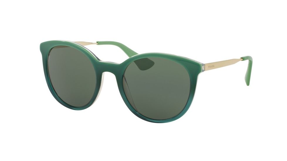 Prada CINEMA PR17SSF Bifocal Prescription Sunglasses PR17SSF-UFU3O1-55 - Lens Diameter 55 mm, Frame Color Green Gradient