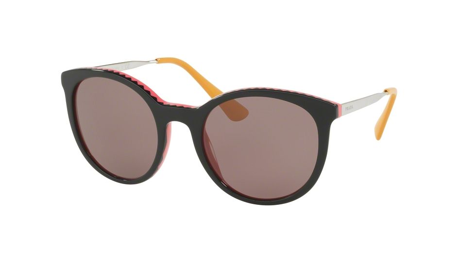 Prada Cinema PR17SSF Bifocal Prescription Sunglasses PR17SSF-VH66X1-55 - Lens Diameter 55 mm, Frame Color Black Pink