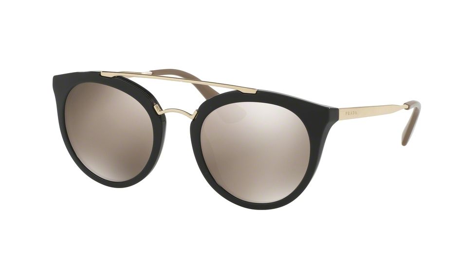 Prada CINEMA PR23SSF Single Vision Prescription Sunglasses PR23SSF-1AB1C0-52 - Lens Diameter 52 mm, Frame Color Black