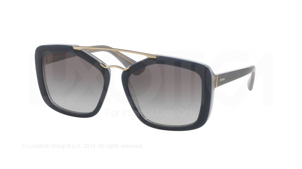 Prada CINEMA' PR24RS Single Vision Prescription Sunglasses PR24RS-UEE3E2-56 - Lens Diameter 56 mm, Frame Color Opal Grey/azure/opal Grey