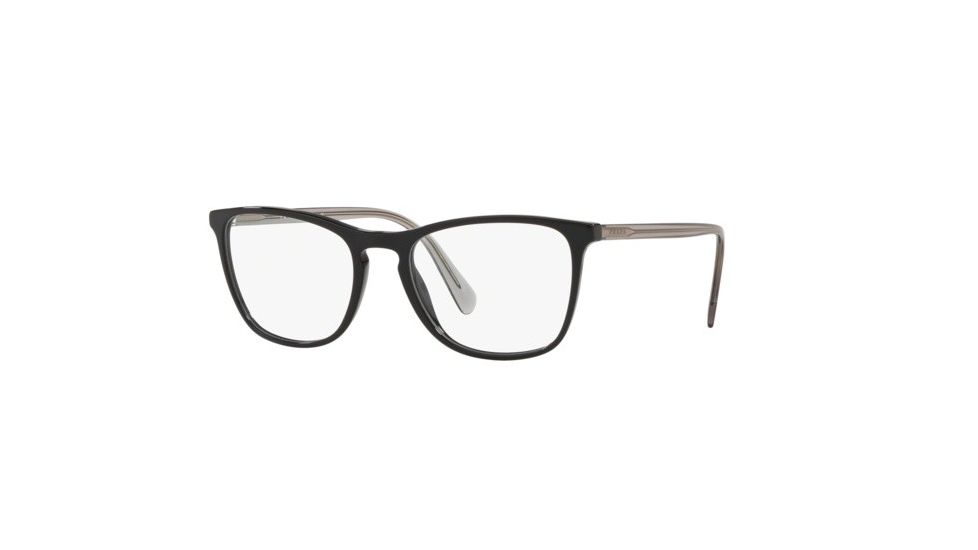 Prada CONCEPTUAL PR08VVF Progressive Prescription Eyeglasses, 55mm, Black, PR08VVF-1AB1O1-55-PRO