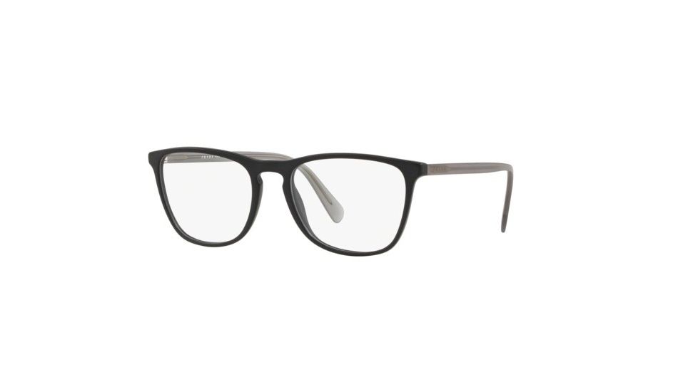 Prada CONCEPTUAL PR08VVF Progressive Prescription Eyeglasses 1BO1O1-55 - Matte Black