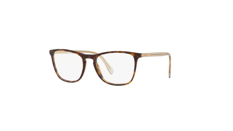 Prada CONCEPTUAL PR08VVF Progressive Prescription Eyeglasses, 55mm, Havana, PR08VVF-2AU1O1-55-PRO