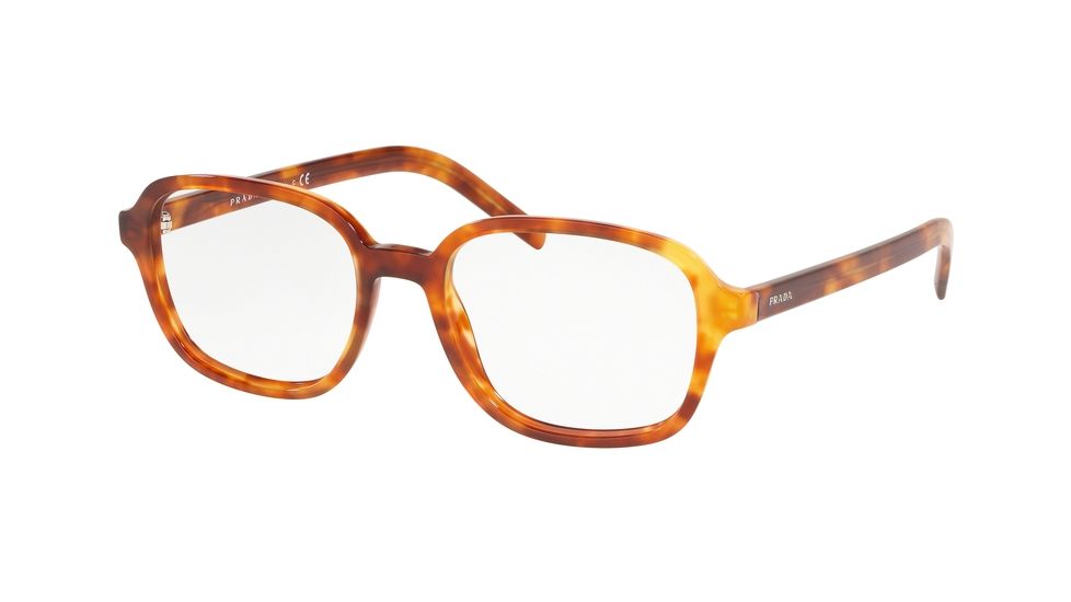 Prada CONCEPTUAL PR08XV Bifocal Prescription Eyeglasses, 52mm, Light Havana, PR08XV-4BW1O1-52-BI