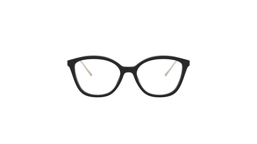 Prada CONCEPTUAL PR11VVF Progressive Prescription Eyeglasses, 53mm, Black, PR11VVF-1AB1O1-53-PRO