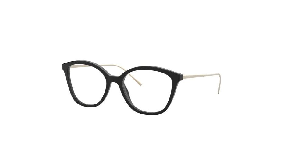 Prada CONCEPTUAL PR11VVF Progressive Prescription Eyeglasses, 53mm, Black, PR11VVF-1AB1O1-53-PRO