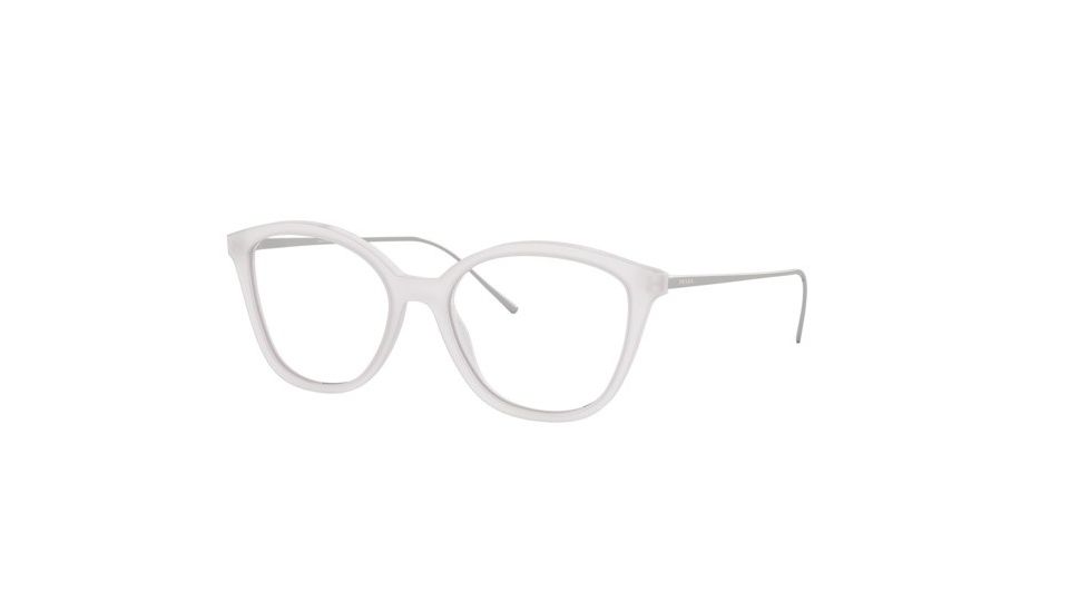 Prada CONCEPTUAL PR11VVF Progressive Prescription Eyeglasses 3171O1-53 - Opal Transparent