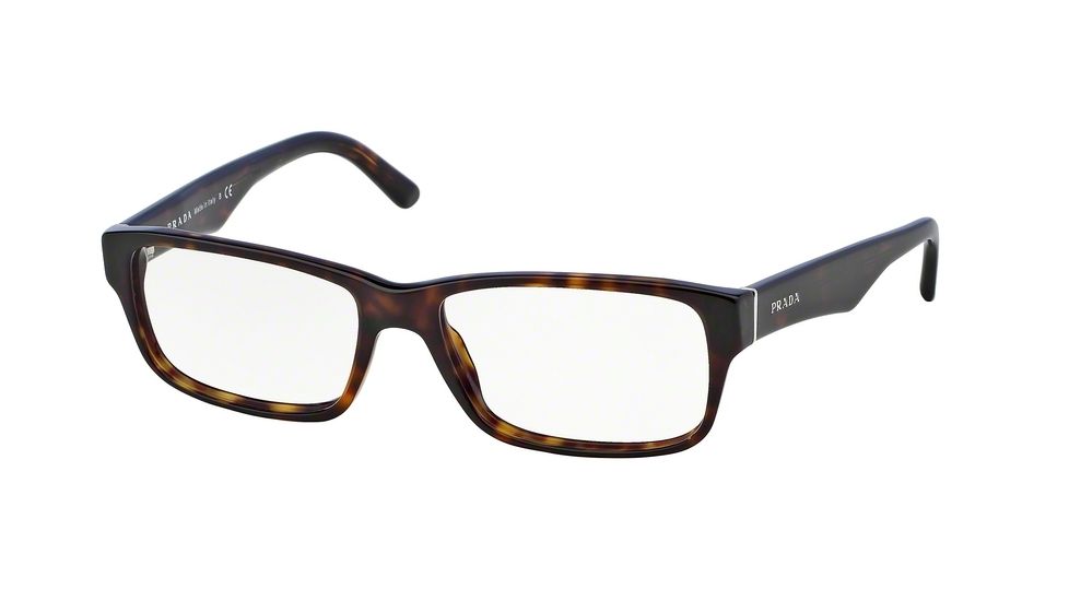 Prada Eyeglass Frames PR16MV 2AU1O1-53 - Havana Frame