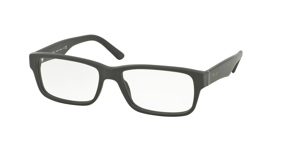 Prada Eyeglass Frames PR16MV TV41O1-55 - Matte Brushed Grey Frame