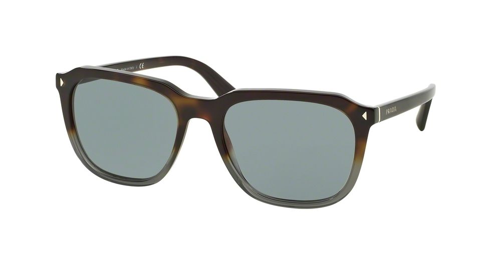 Prada JOURNAL PR02RS Bifocal Prescription Sunglasses PR02RS-TKT3C2-57 - Lens Diameter 57 mm, Frame Color Dark Havana Grad Opal Grey
