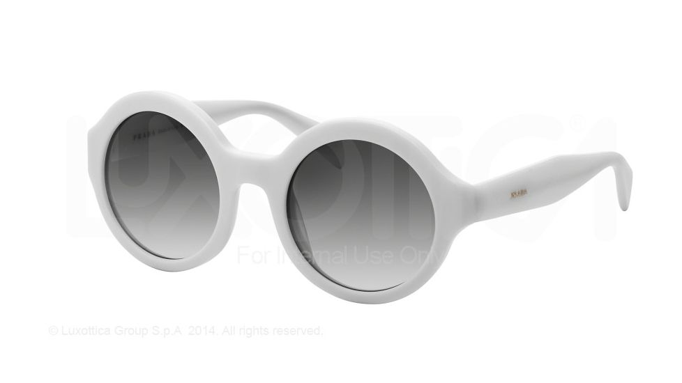 Prada JOURNAL PR06QS Single Vision Prescription Sunglasses PR06QS-7S30A7-51 - Lens Diameter 51 mm, Frame Color Ivory