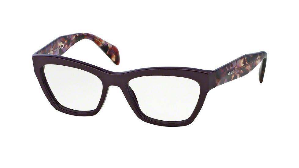 Prada JOURNAL PR14QV Progressive Prescription Eyeglasses ROM1O1-51 - Violet Frame