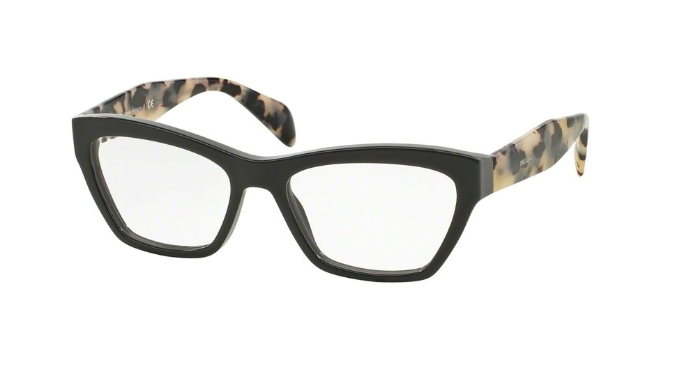 Prada JOURNAL PR14QV Progressive Prescription Eyeglasses TFN1O1-53 - Opal Grey/grey Frame